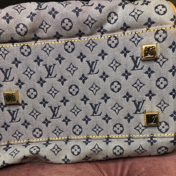 Vintage Denim Louis Vuitton Satchel - Picture 13 of 17